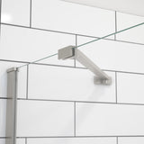 Reveal Sleek 71 44-47 x 71 ½ in. 8mm Pivot Shower Door for Alcove Installation with Clear glass in Chrome