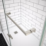 Reveal Sleek 71 44-47 x 71 ½ in. 8mm Pivot Shower Door for Alcove Installation with Clear glass in Chrome