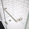 Reveal Sleek 71 51 ½-54 ½ x 71 ½ in. 8mm Pivot Shower Door for Alcove Installation with Clear glass in Chrome