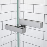Reveal Sleek 71 56-59 x 71 ½ in. 8mm Pivot Shower Door for Alcove Installation with Clear glass in Chrome