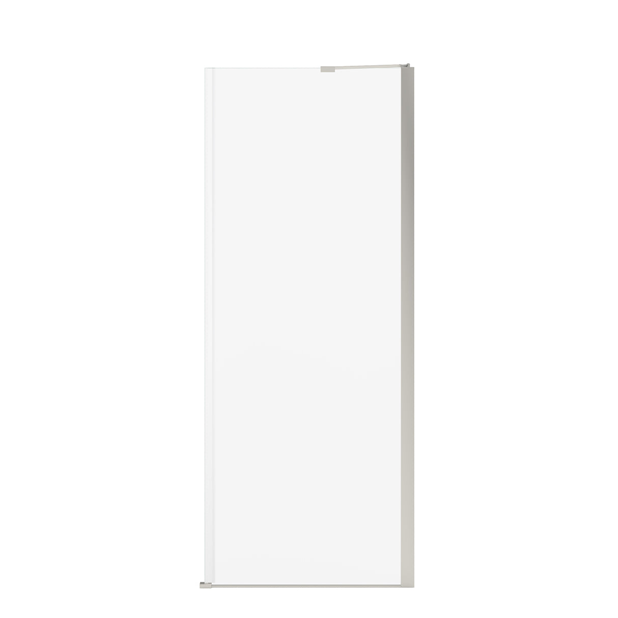 Reveal Sleek 71 Return Panel for 32 in. Base with Clear glass in Chrome