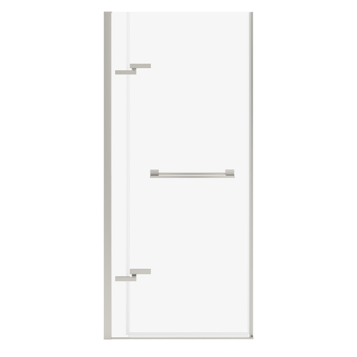 Capella 78 32 ½-35 ½ x 78 in. 8 mm Pivot Shower Door for Alcove Installation with GlassShield glass in Chrome