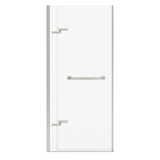 Capella 78 32 ½-35 ½ x 78 in. 8 mm Pivot Shower Door for Alcove Installation with GlassShield glass in Chrome