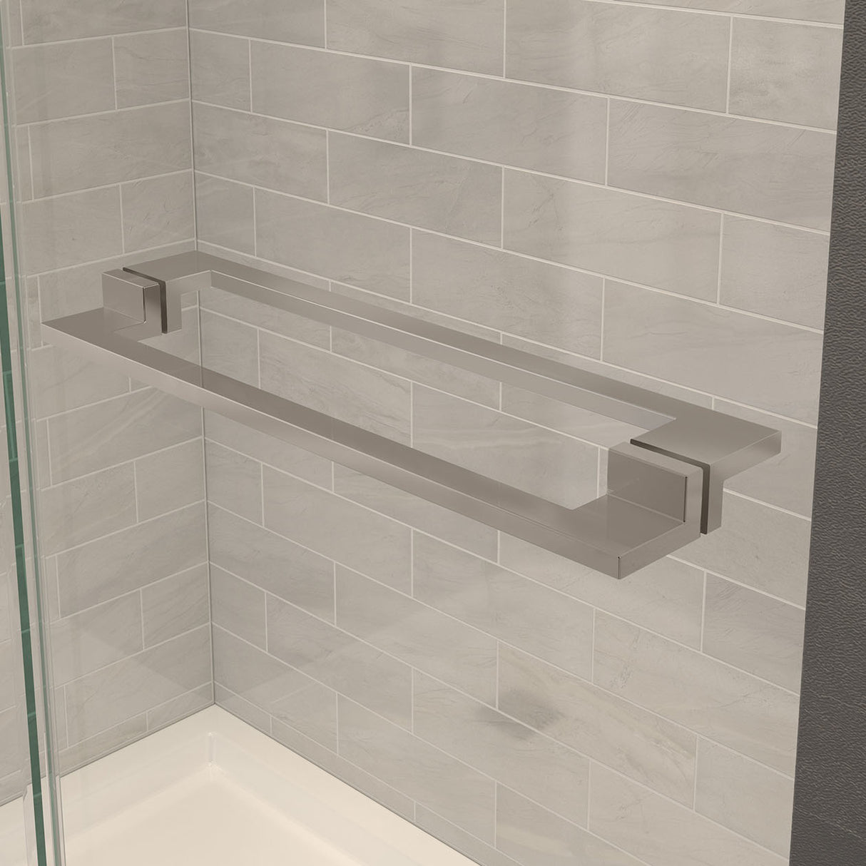 Capella 78 32 ½-35 ½ x 78 in. 8 mm Pivot Shower Door for Alcove Installation with GlassShield glass in Chrome