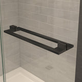 Capella 78 32 ½-35 ½ x 78 in. 8 mm Pivot Shower Door for Alcove Installation with GlassShield glass in Chrome
