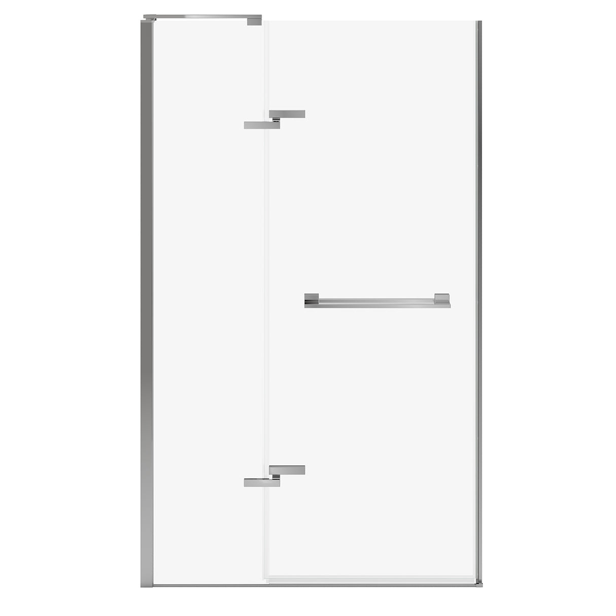 Capella 78 44-47 x 78 in. 8 mm Pivot Shower Door for Alcove Installation with GlassShield glass in Chrome