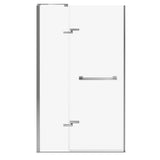 Capella 78 44-47 x 78 in. 8 mm Pivot Shower Door for Alcove Installation with GlassShield glass in Chrome
