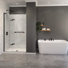 Capella 78 44-47 x 78 in. 8 mm Pivot Shower Door for Alcove Installation with GlassShield glass in Chrome