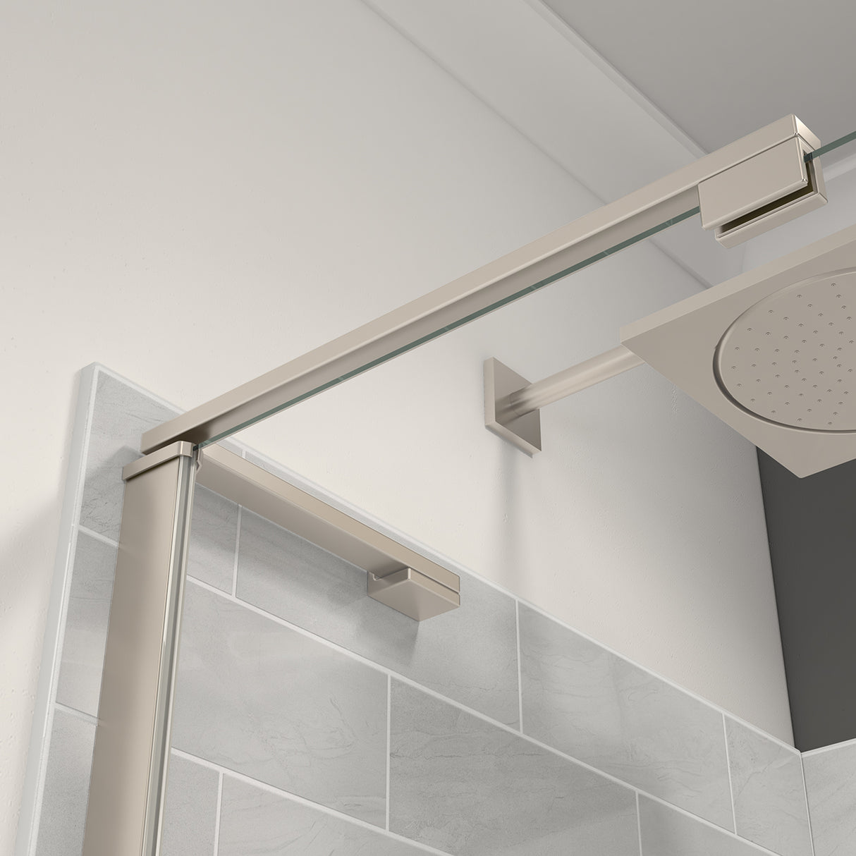 Capella 78 56-59 x 78 in. 8 mm Pivot Shower Door for Alcove Installation with GlassShield glass in Chrome