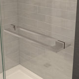 Capella 78 56-59 x 78 in. 8 mm Pivot Shower Door for Alcove Installation with GlassShield glass in Chrome