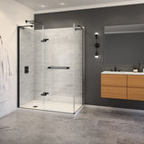 Capella 78 56-59 x 78 in. 8 mm Pivot Shower Door for Alcove Installation with GlassShield glass in Chrome