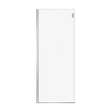 Duel Alto Return Panel for 32 in. Base with Clear glass in Chrome
