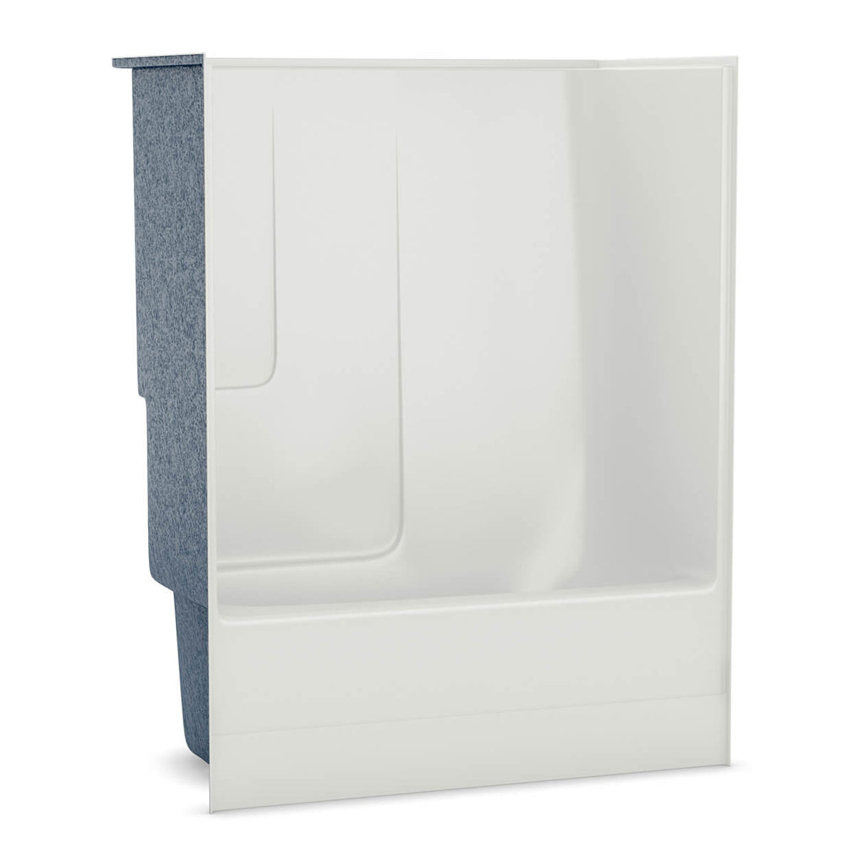 TSEA62 60 x 31 AcrylX Alcove Left-Hand Drain One-Piece Tub Shower in White