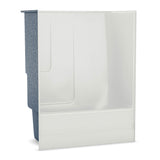 TSEA62 60 x 31 AcrylX Alcove Left-Hand Drain One-Piece Tub Shower in White