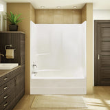 TSEA62 60 x 31 AcrylX Alcove Left-Hand Drain One-Piece Tub Shower in White