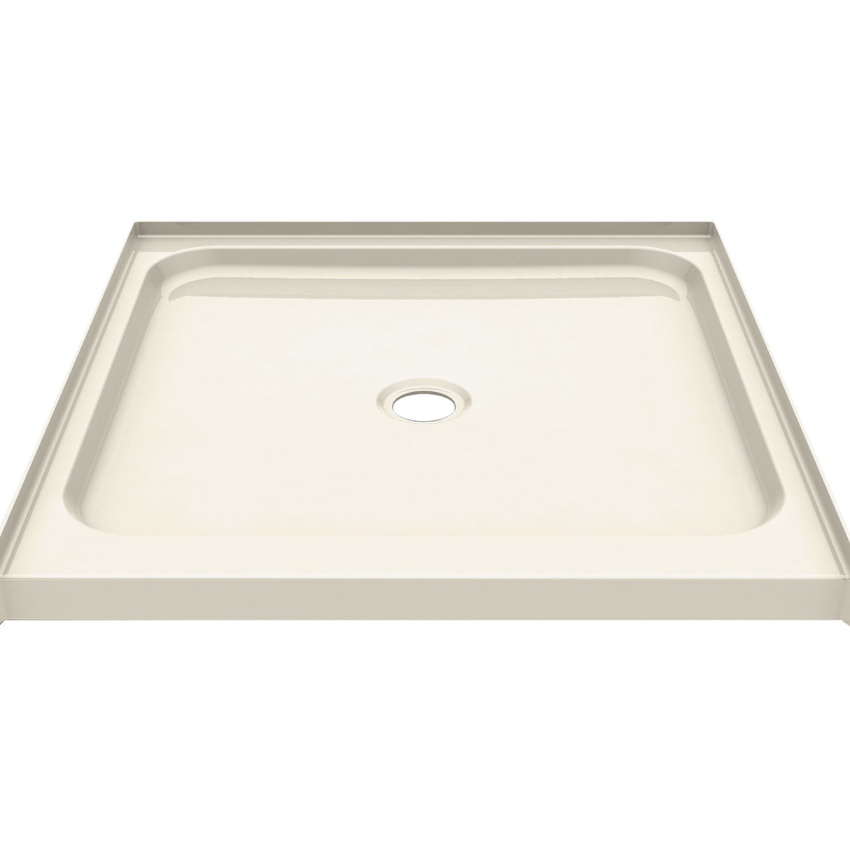 SPL 3232 AFR AcrylX Alcove Shower Base with Center Drain in White