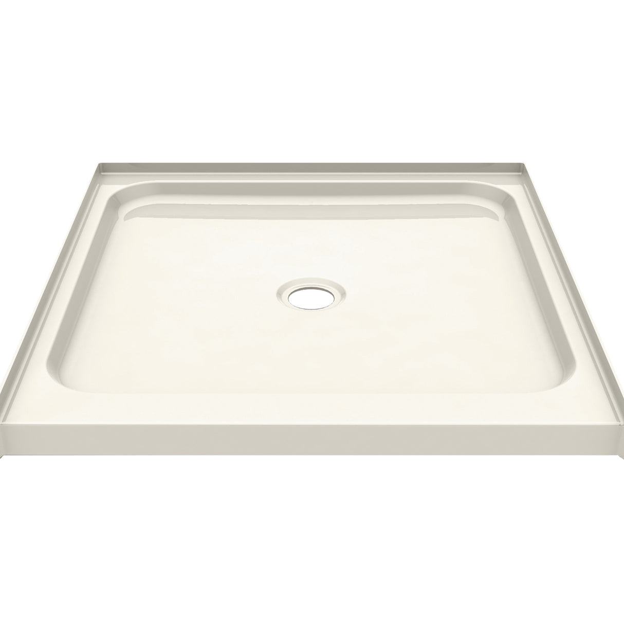 SPL 3232 AFR AcrylX Alcove Shower Base with Center Drain in White