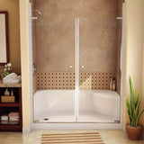 SPS 3460 AcrylX Alcove Shower Base with Center Drain in White