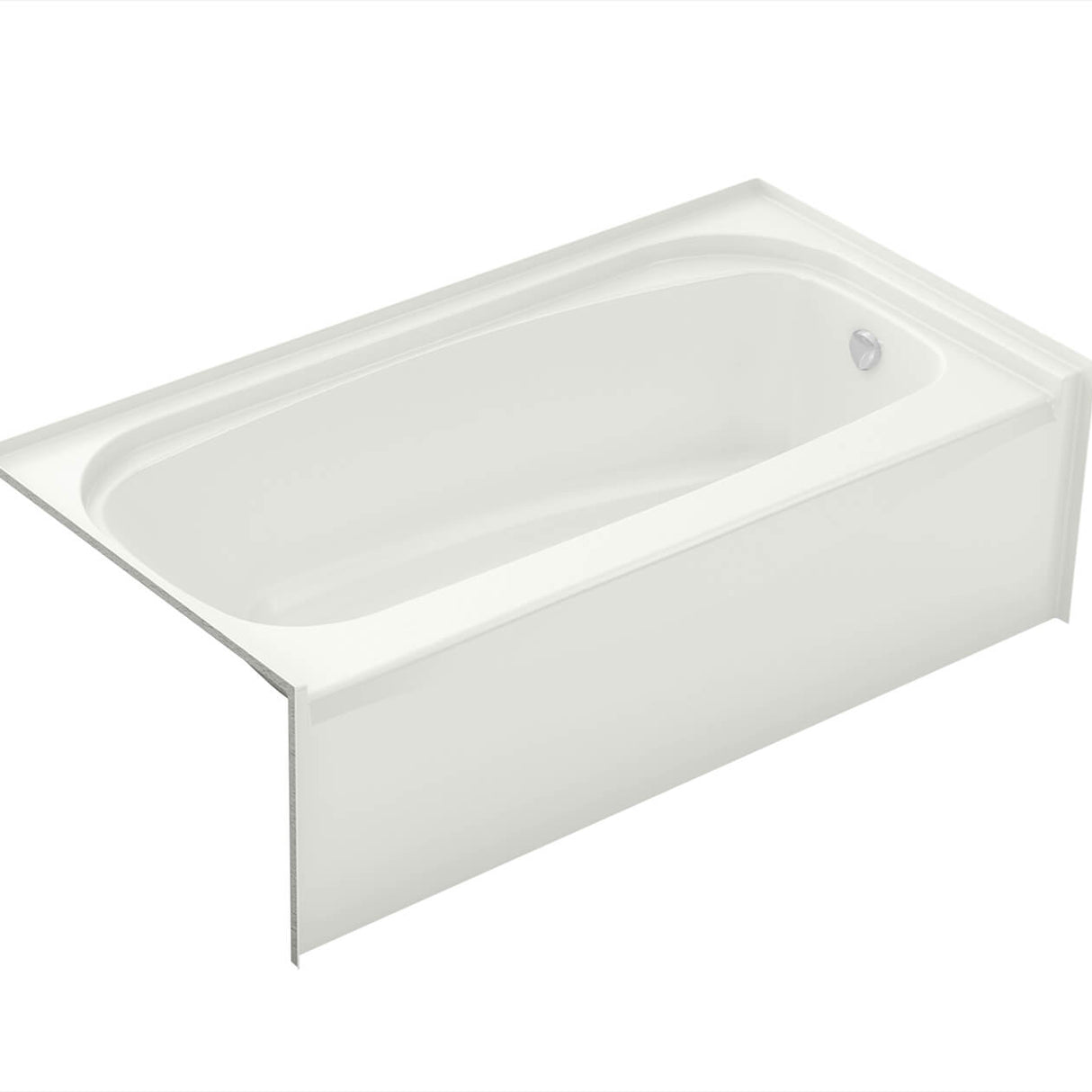 Essence TO-6030 AcrylX Alcove Left-Hand Drain Bathtub in White