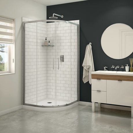 DAISY NEO-RND SHOWER KIT 38X38X 74 5/8