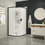 DAISY NEO-RND SHOWER KIT 38X38X 74 5/8