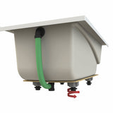 ModulR 6032 (With Armrests) Acrylic Wall Mounted Left-Hand Drain Bathtub in White