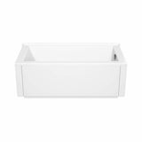 ModulR 6032 (Without Armrests) Acrylic Wall Mounted Left-Hand Drain Bathtub in White