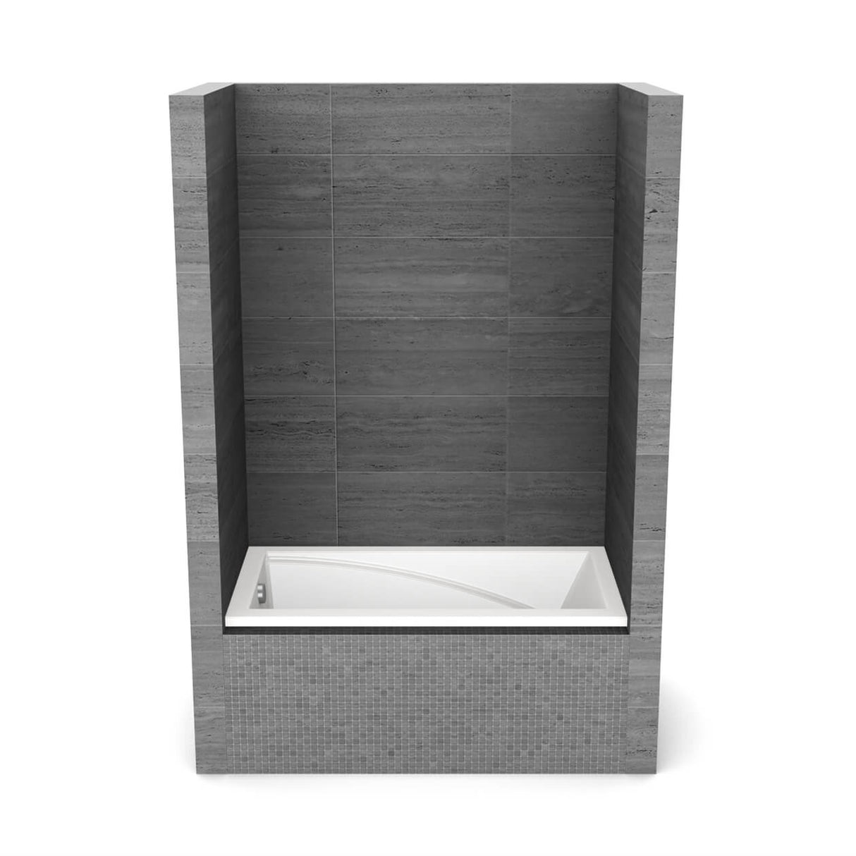 ModulR 6032 IF (With Armrests) Acrylic Alcove Left-Hand Drain Bathtub in White