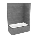 ModulR 6032 IF (Without Armrests) Acrylic Corner Right Left-Hand Drain Bathtub in White