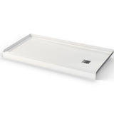 B3X 6032 Acrylic Alcove Shower Base with Right-Hand Drain in White