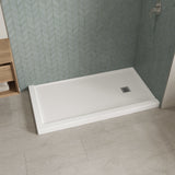 B3X 6032 Acrylic Corner Right Shower Base with Right-Hand Drain in White