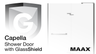 Capella 78 44-47 x 78 in. 8 mm Pivot Shower Door for Alcove Installation with GlassShield glass in Chrome