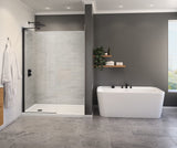 Capella 78 Screen and Return Panel for 36 in. Base with GlassShield glass in Chrome