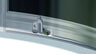 Radia Neo-angle 36 x 36 x 71 ½ in. 6 mm Sliding Shower Door for Corner Installation with Clear glass in Chrome