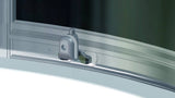 Radia Neo-round 36 x 36 x 71 ½ in. 6 mm Sliding Shower Door for Corner Installation with Clear glass in Chrome