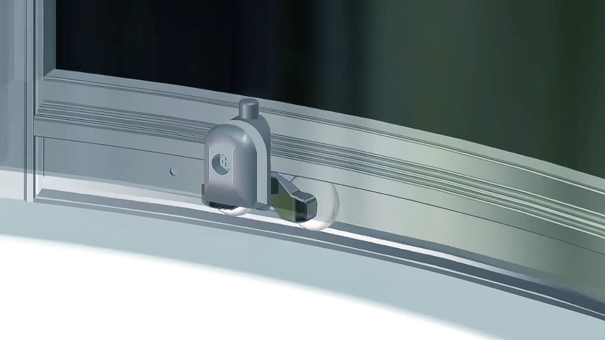 Radia Neo-round 38 x 38 x 71 ½ in. 6 mm Sliding Shower Door for Corner Installation with Clear glass in Chrome