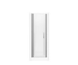 Jasmin Sleek DI 30 x 32 AcrylX Alcove Center Drain One-Piece Shower in White with Clear Shower Door in Chrome