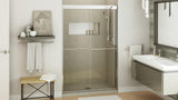 Kameleon 55-59 x 57 in. 8 mm Bypass Tub Door for Alcove Installation with Clear glass in Chrome