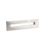 Linear overflow metal trim