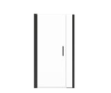 Manhattan 39-41 x 68 in. 6 mm Pivot Shower Door for Alcove Installation with Clear glass & Round Handle in Chrome