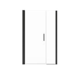 Manhattan 41-43 x 68 in. 6 mm Pivot Shower Door for Alcove Installation with Clear glass & Round Handle in Chrome