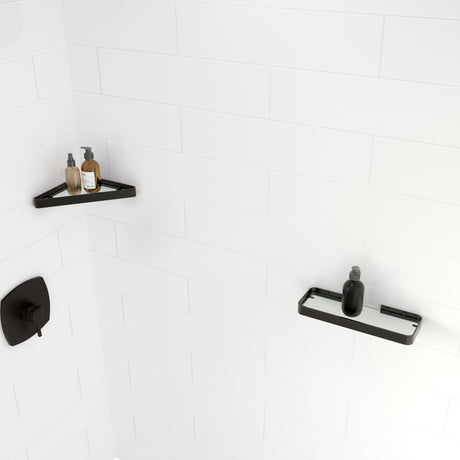 Manhattan Rectangular Shelf with Glass