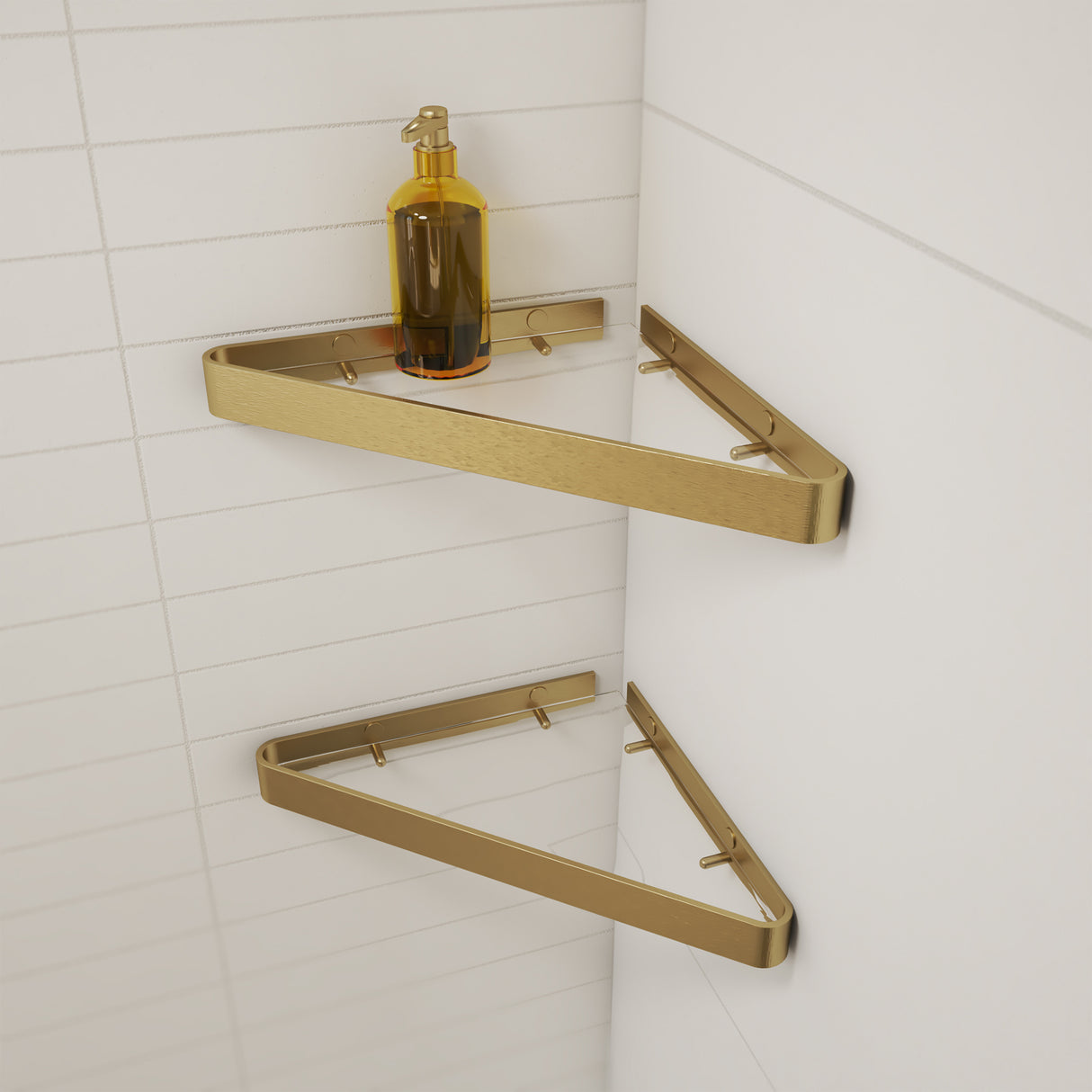 Manhattan Corner Shelf with Glass