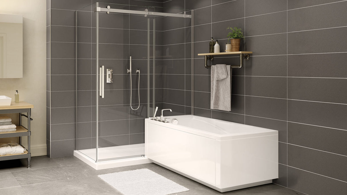 ModulR 6032 IF (Without Armrests) Acrylic Alcove Left-Hand Drain Bathtub in White