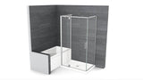 ModulR 48 x 34 x 78 in. 8mm Pivot Shower Door for Wall-mount Installation with Clear glass in Chrome