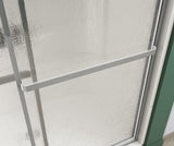 Polar 54-59 ½ in. x 68 in. Bypass Shower Door for Alcove Installation with Raindrop glass in Chrome