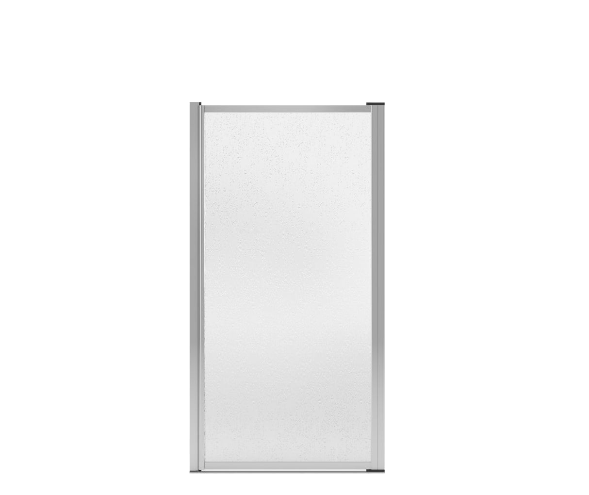 Polar Pivot 31-32 ¾ in. x 64 ½ in. Pivot Shower Door for Alcove Installation with Raindrop glass in Chrome