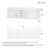 Zidea 60 in. Vanity