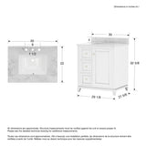 Vanuria 30 in. Vanity