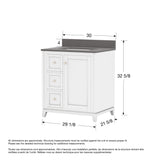 Vanuria 30 in. Vanity